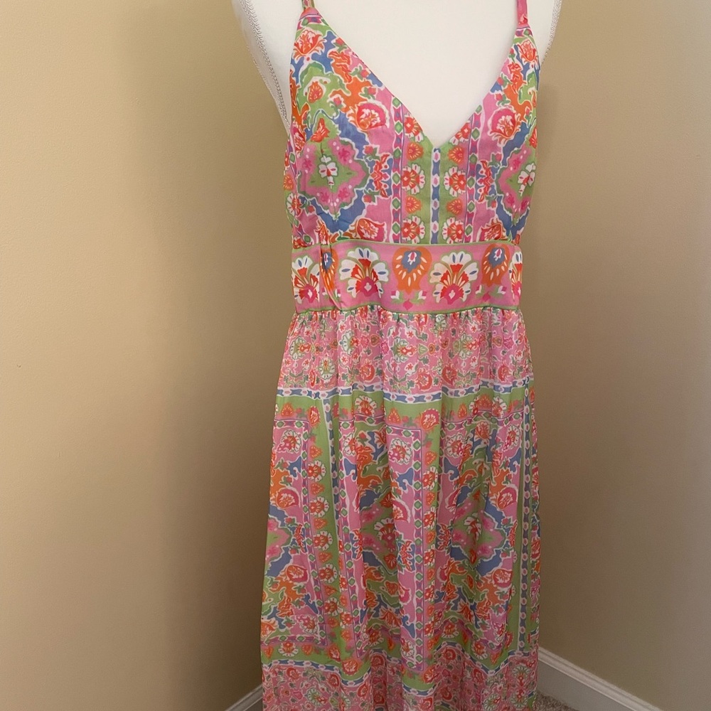 Floral Multicolor Midi Dress